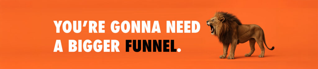 Head Lion Funnel for startups header